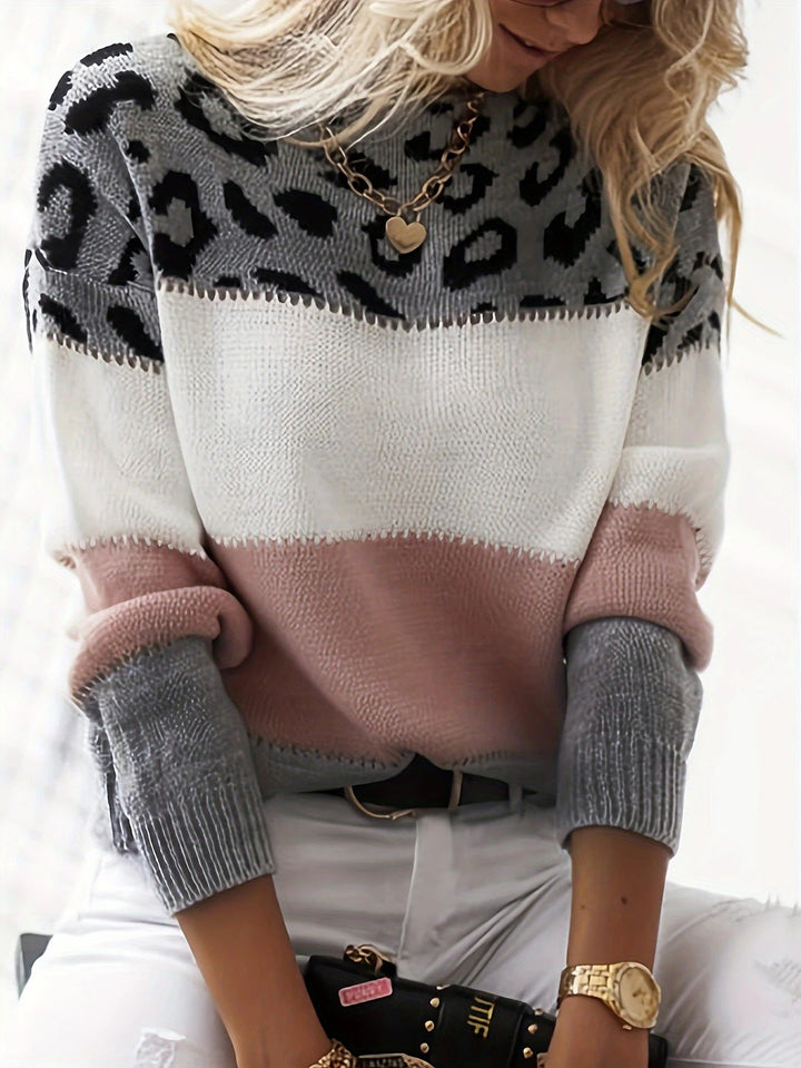 LAYLA | CHIC LEOPARD PRINT SWEATER