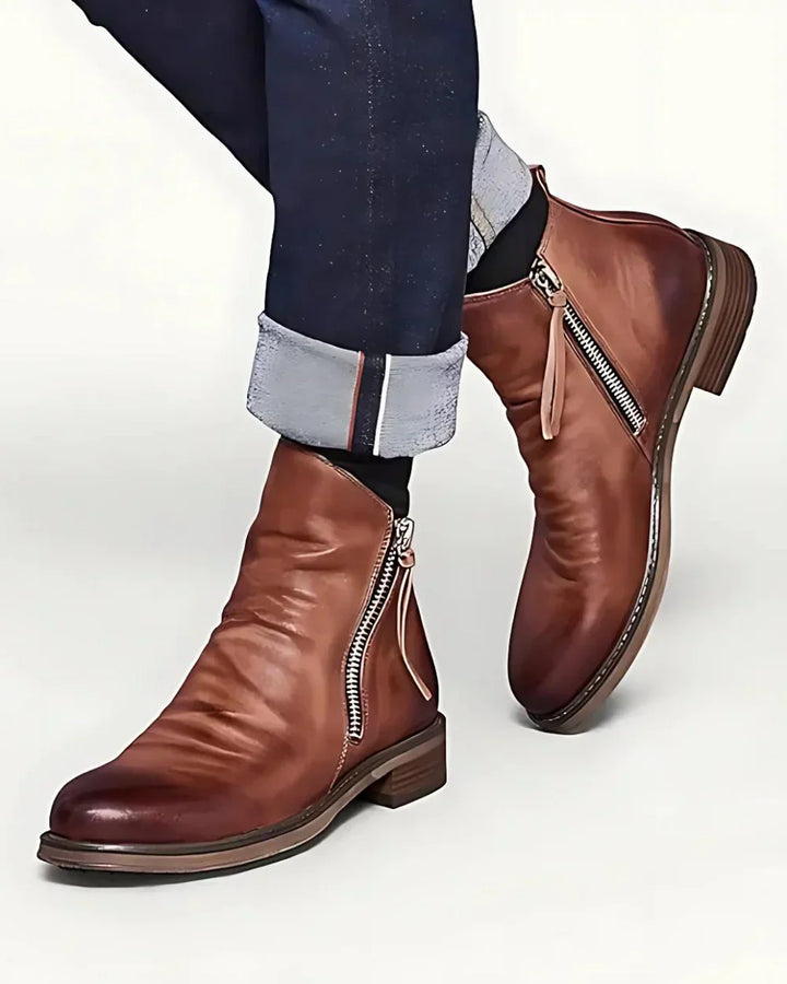 SAMSON | LEATHER ANKLE BOOTS