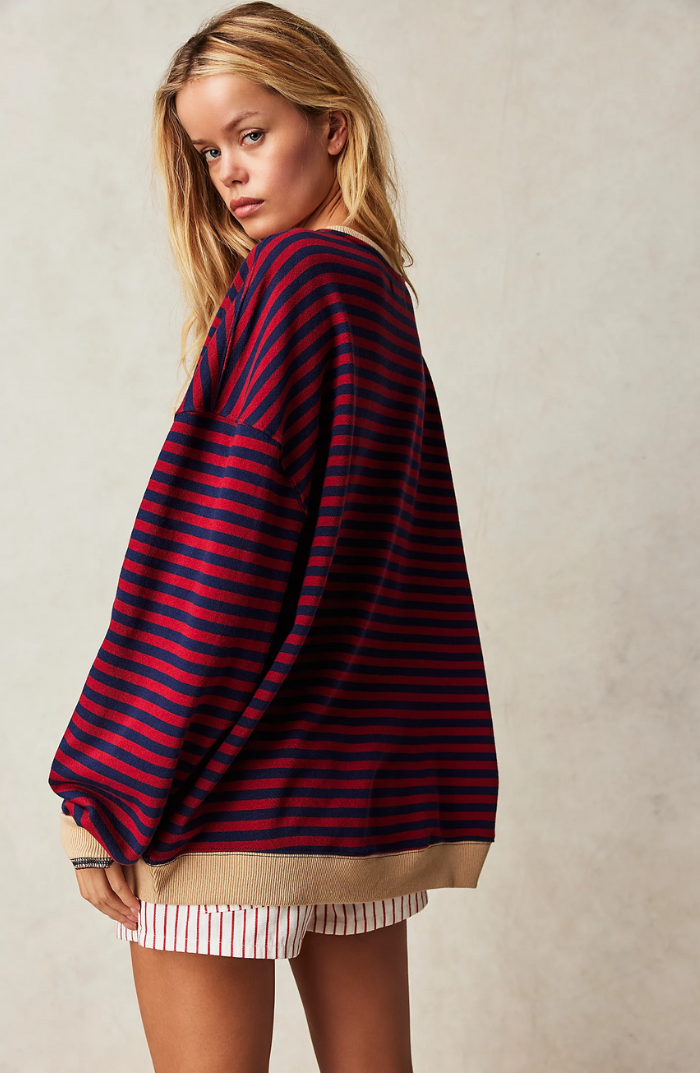 Manyana - Oversized sweater with stripes