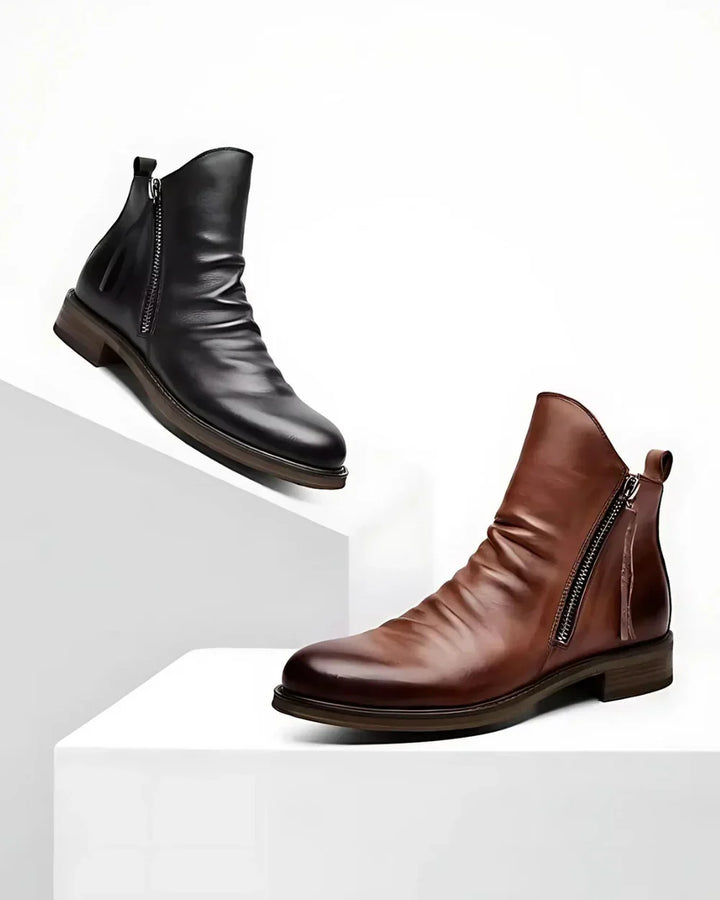 SAMSON | LEATHER ANKLE BOOTS