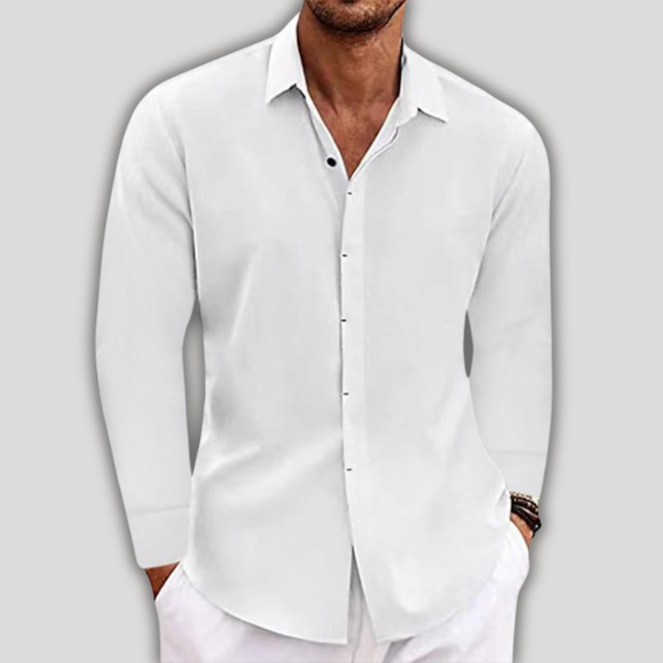 GINO | LONG-SLEEVED LINEN SHIRT