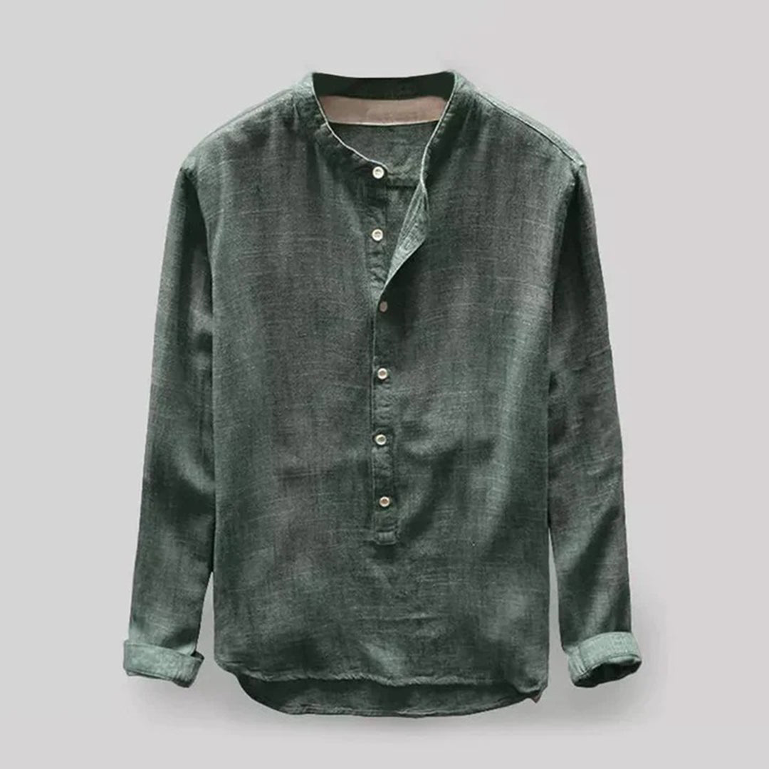 HANNES | LONG-SLEEVED LINEN SHIRT