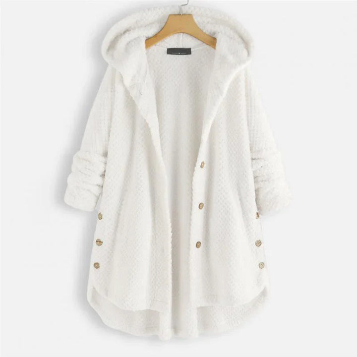 CECILY | HOODED RIBBED COAT