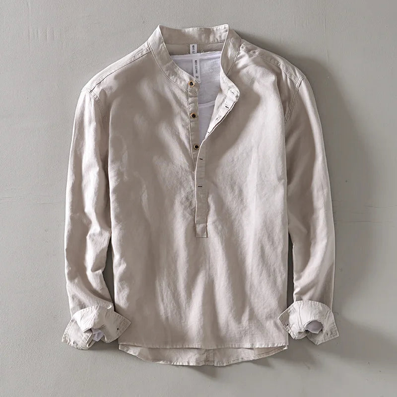 JADEN | LONG-SLEEVED LINEN SHIRT