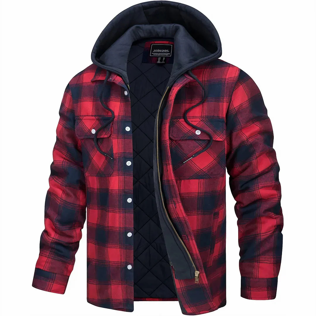 ROWAN | PLAID HOODED JACKET