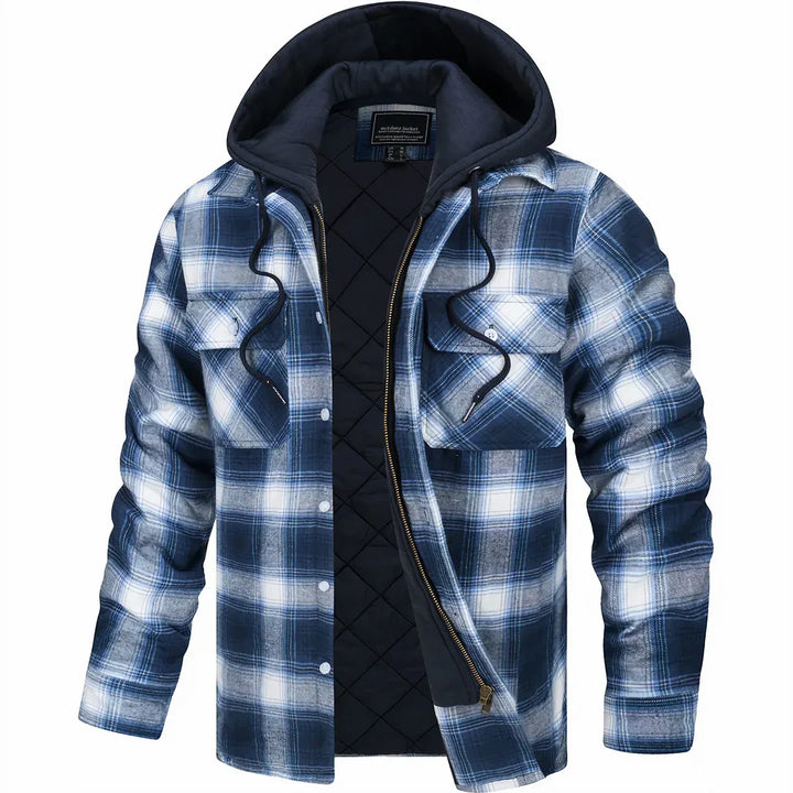 ROWAN | PLAID HOODED JACKET